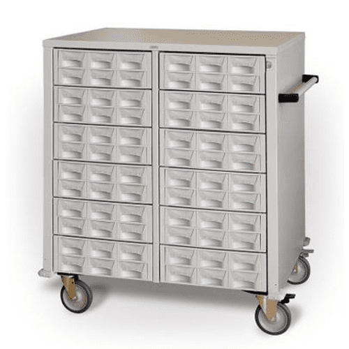 AC Series Bin Cassette Transfer Cart – 4 Bay